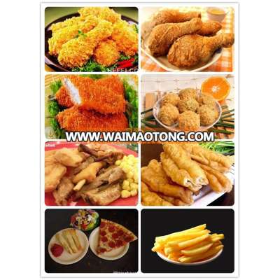 Hot professional process line for chicken nugget McDonald chicken deep frying machine/continuous fryer